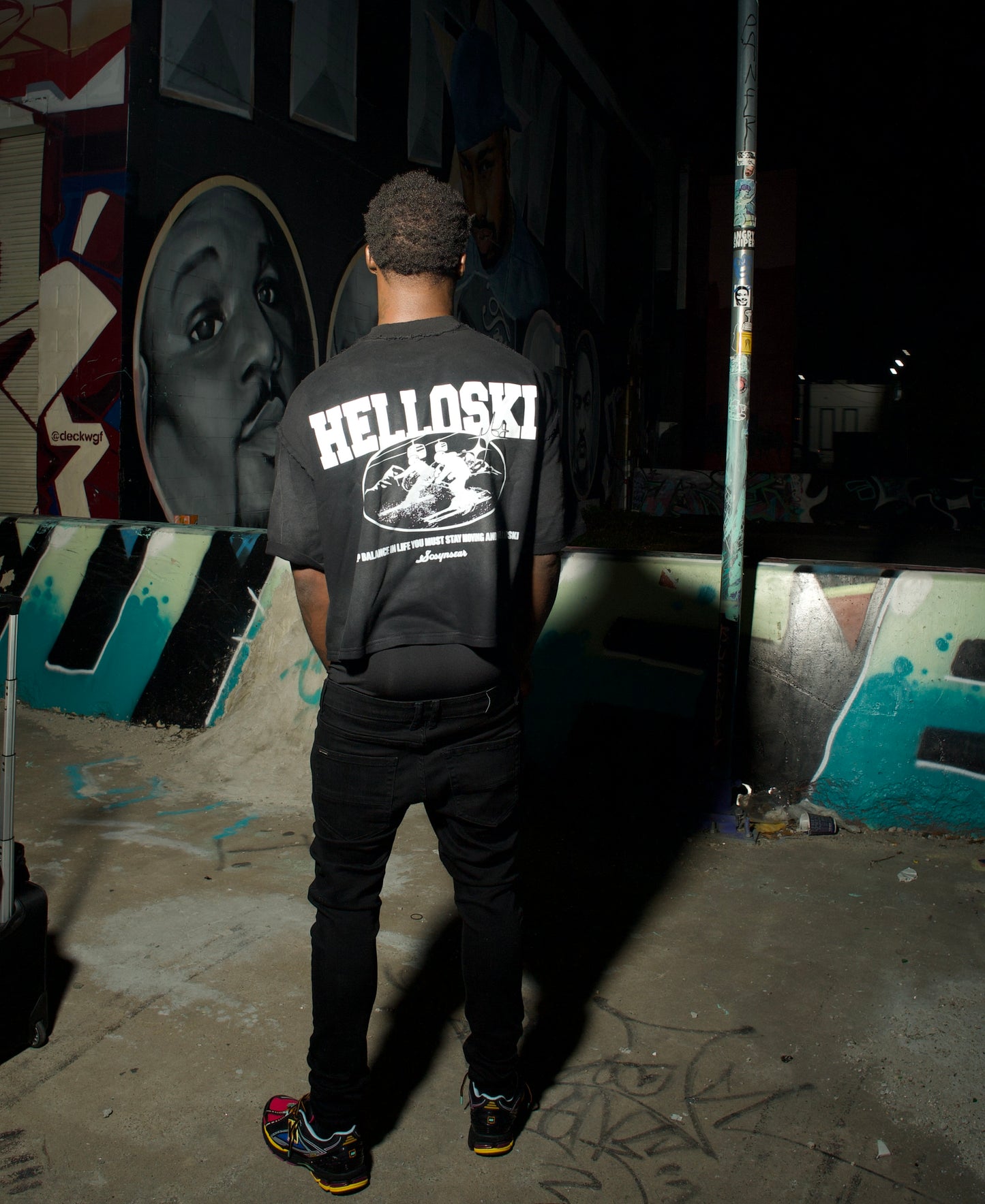 Black “Helloski” T-Shirt