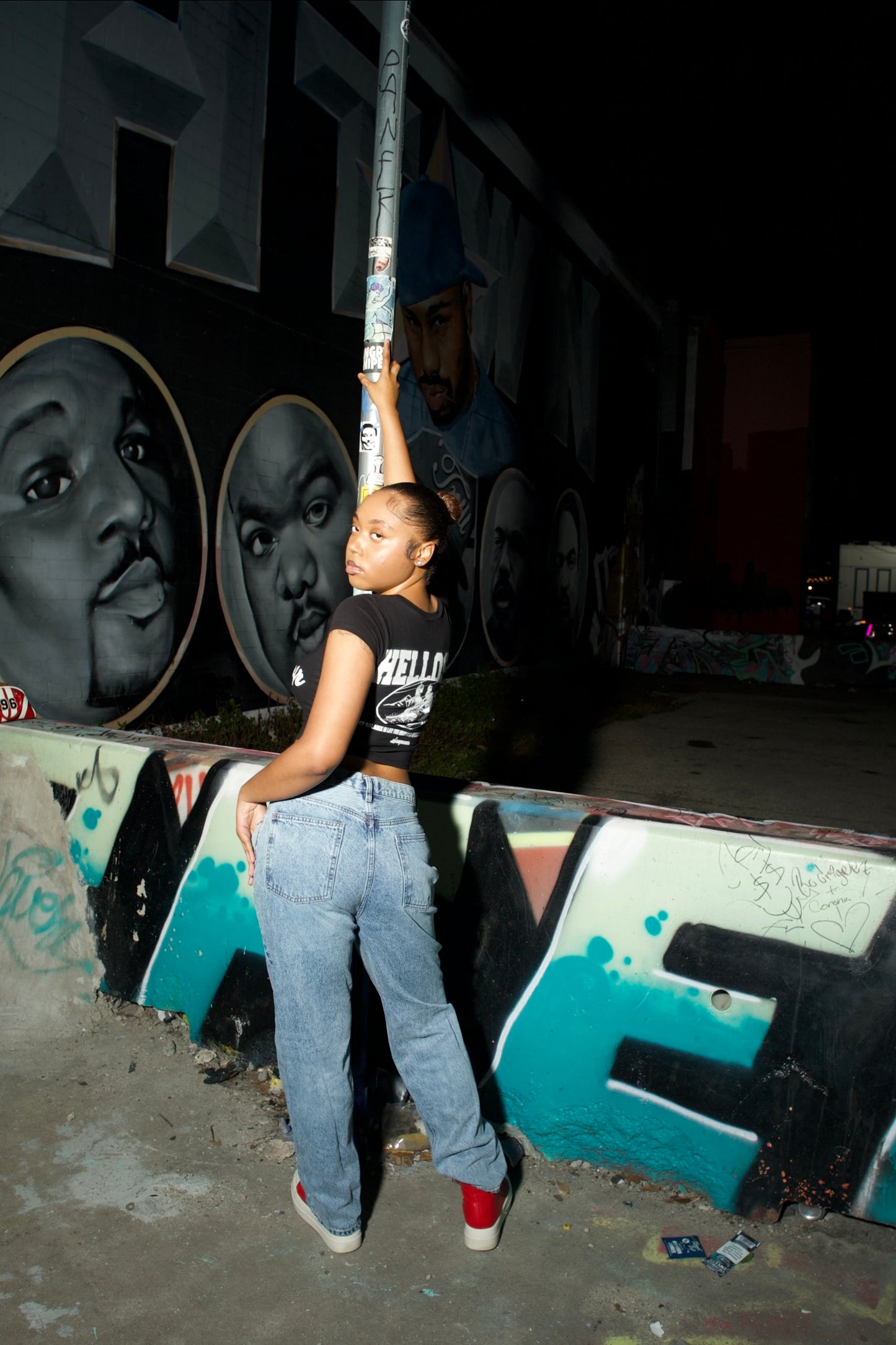 Women’s “Helloski” Crop Tee